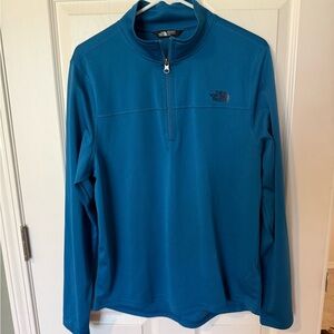 The North Face Men's Teal Quarter-Zip Jacket